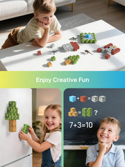 Veecafiodi dino world meadow scene invites kids to design landscapes and dino habitats.