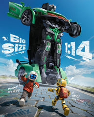 Veeniix V992 robot mode showing transforming action for kids
