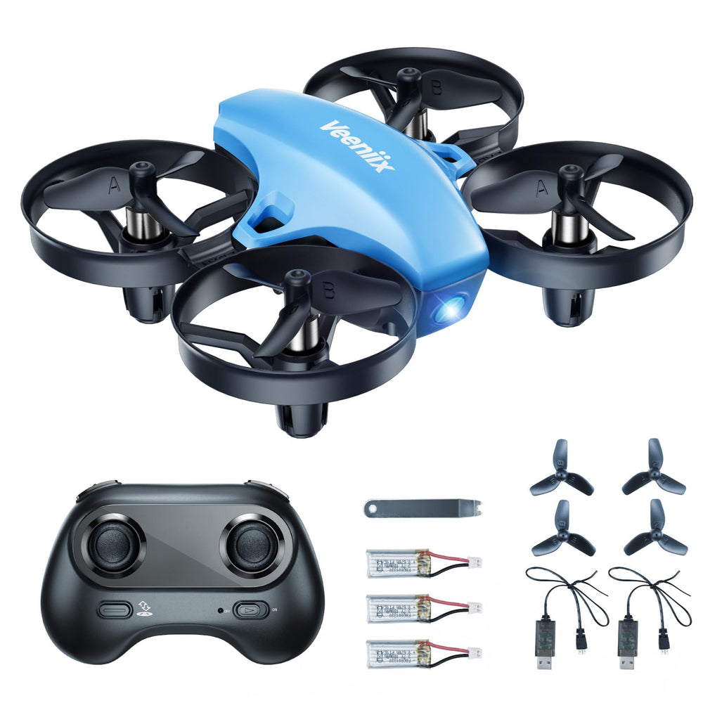 Veeniix V995 in indoor flight illustrates compact, portable design for quick fun.