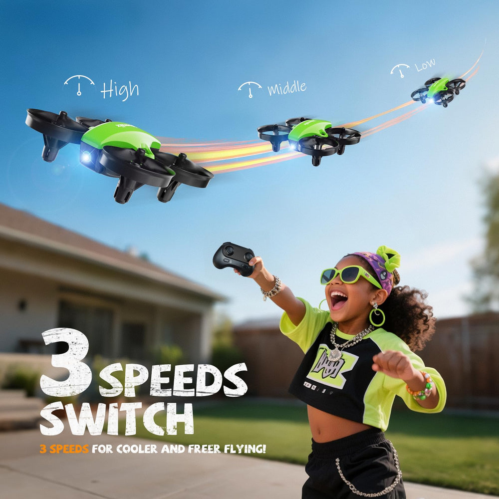 Veeniix V995 mini drone auto hover demonstrates stable tracking