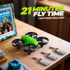 Veeniix V995 mini drone with three batteries for extended flight time