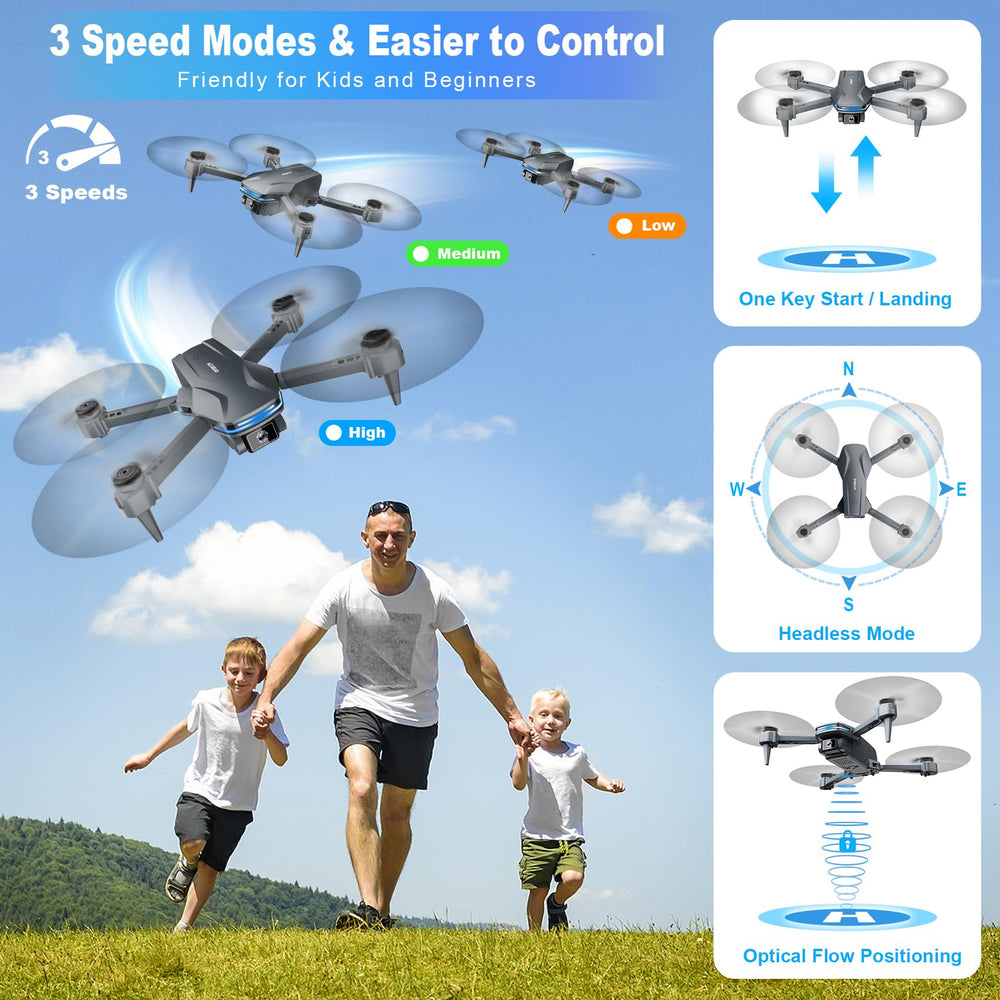 Velcase foldable drone in compact design for travel