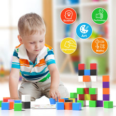 Veneibe bright colors blocks support early color recognition and design exploration.