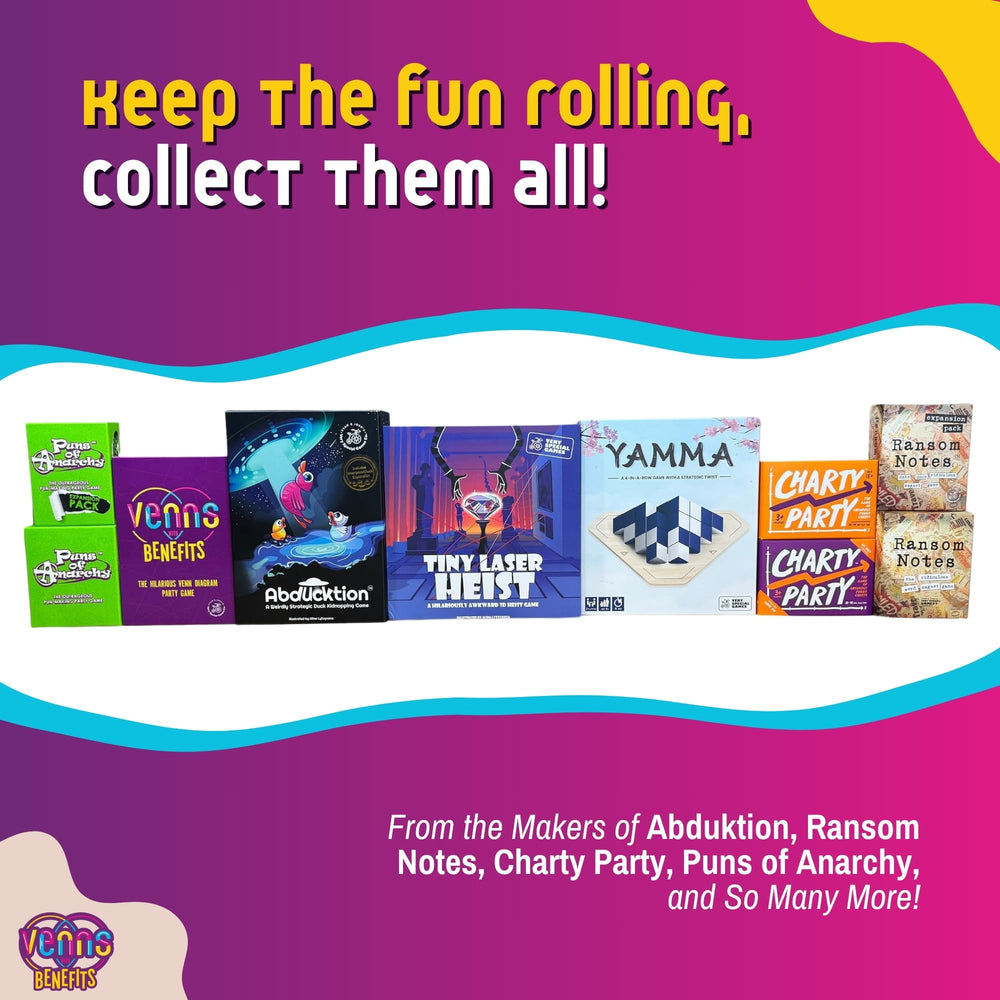 VENNS WITH BENEFITS ready-to-play setup speeds up family game night