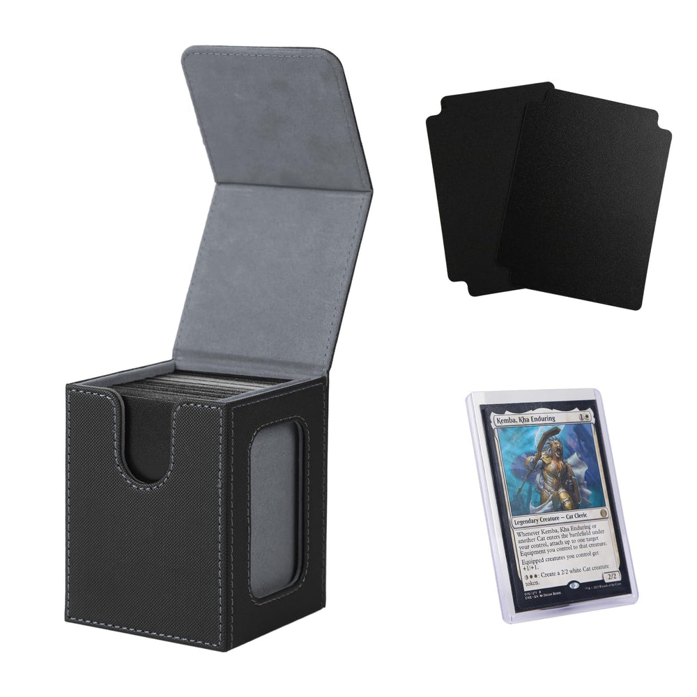 Venssu MTG deck box with commander slot for easy deck identification.