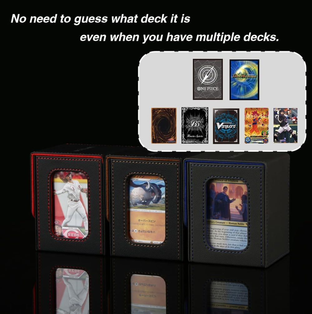 Venssu MTG deck box shown open with cards for quick access.