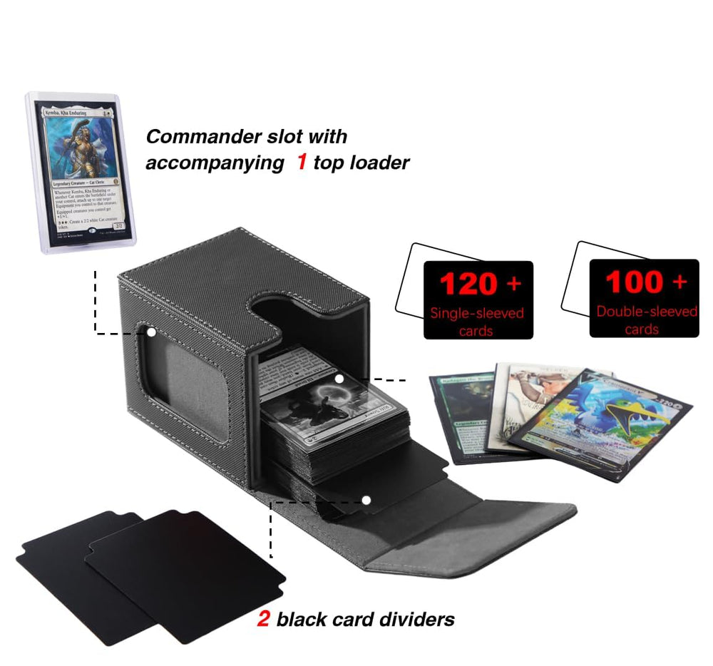 Venssu MTG deck box includes a top loader for protection.