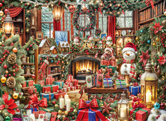 Vermont Christmas Company Christmas Treasures puzzle image showing 1000 pieces for family moments
