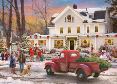 Vermont Christmas Company jigsaw puzzle Inn at Christmas 1000 pieces for family gatherings.