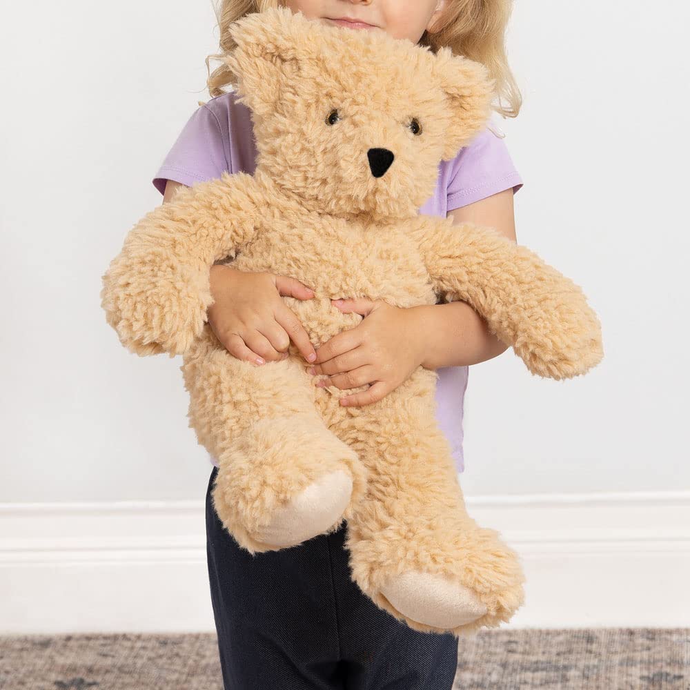 Vermont Teddy Bear Classic 18-inch tan paw pads add charm.