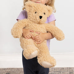 Vermont Teddy Bear Classic 18-inch tan paw pads add charm.