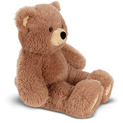 Vermont Teddy Bear Cuddly Soft fur texture highlights ultra-soft plush for gentle play.