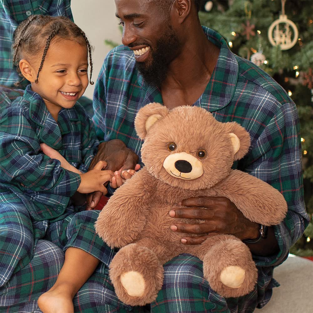 Vermont Teddy Bear Cuddly Soft surface-washable fur makes cleanup easy after adventures.