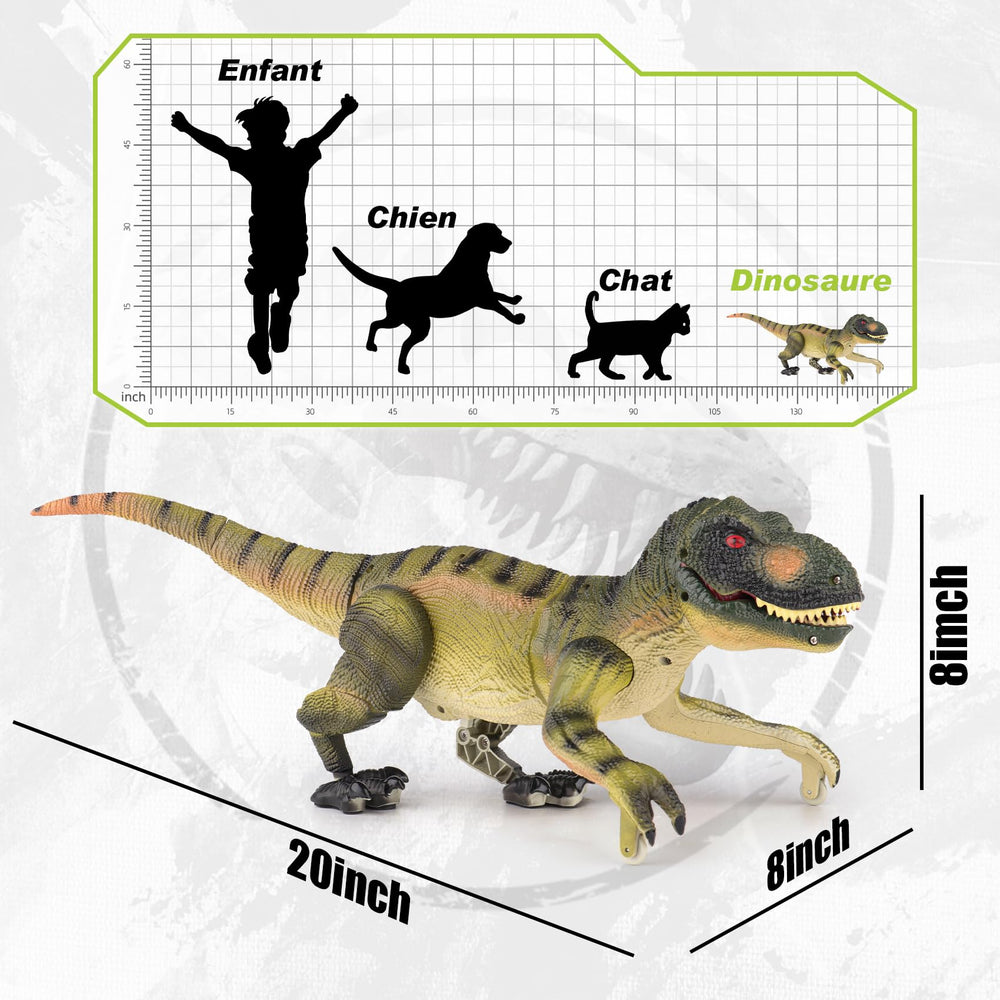 VERTOY dino toy with LED lights and spray creates immersive light and mist effects.