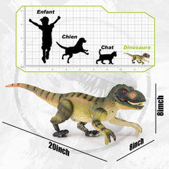 VERTOY dino toy with LED lights and spray creates immersive light and mist effects.
