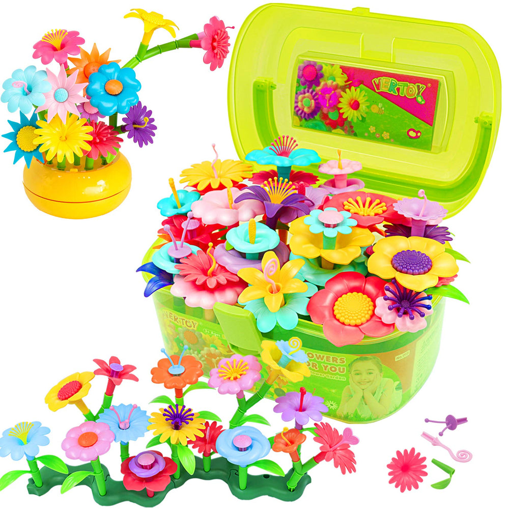 VERTOY Flower Bouquet Kit assembly shows versatile stems for creative floral design