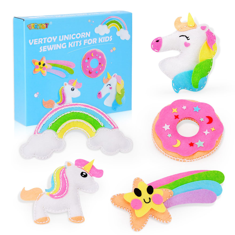 VERTOY unicorn plush project large sewing creation for cozy room decor and imaginative play