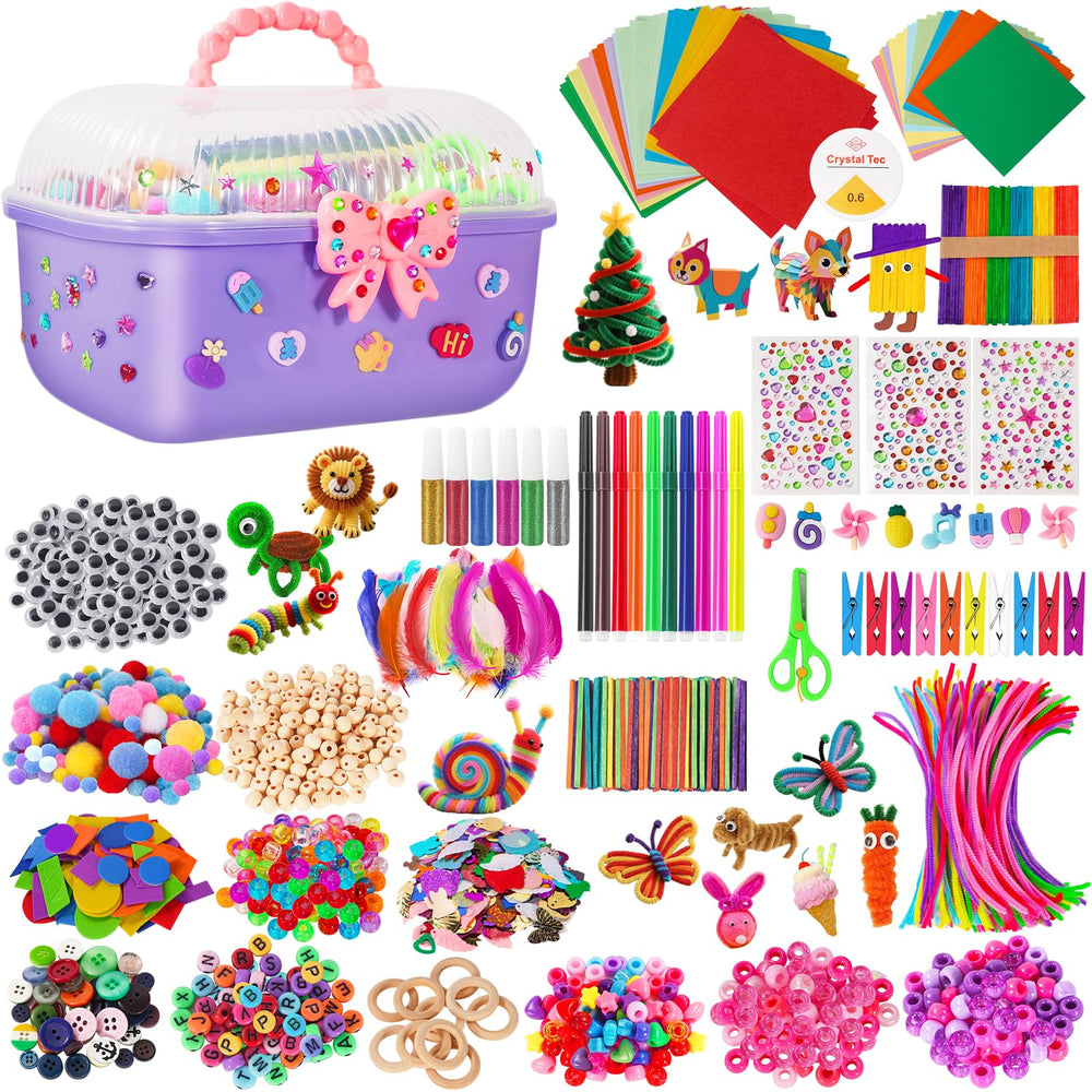 VERYHDSN portable storage box keeps all materials organized and ready to go.