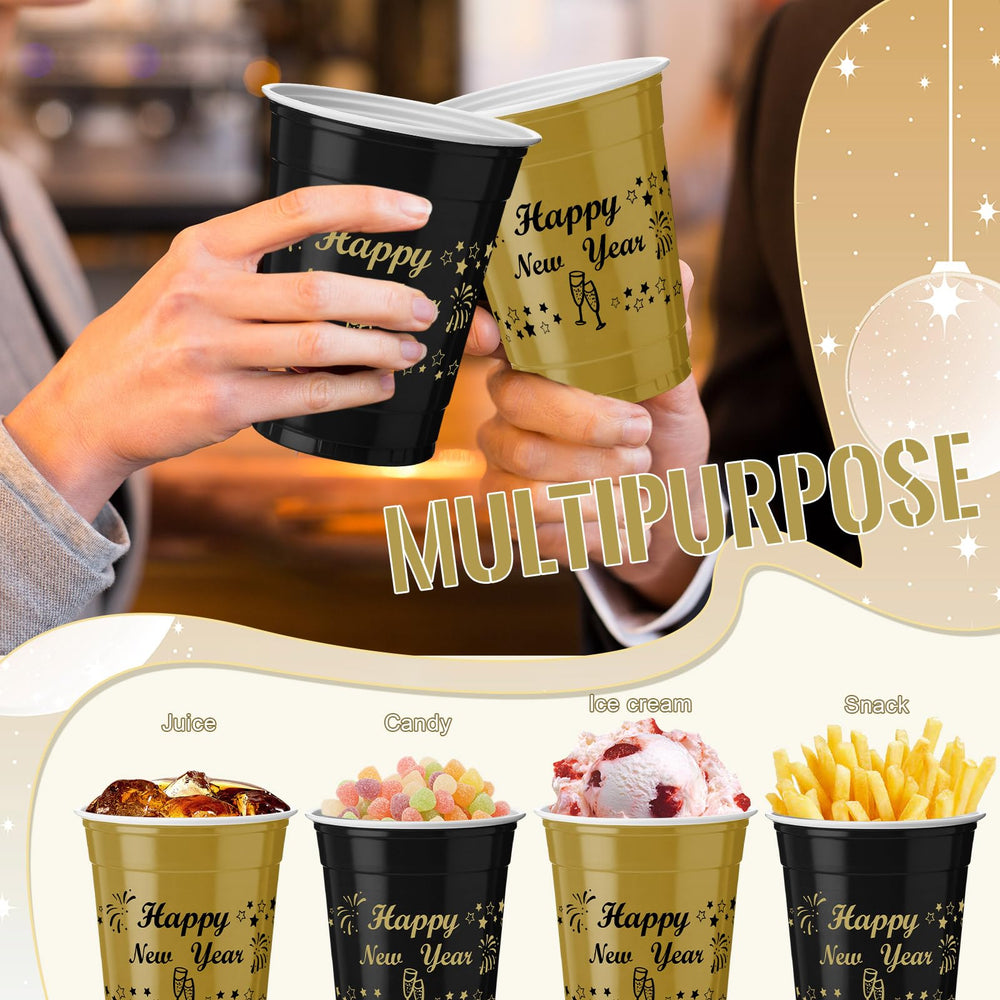 Vesici 12oz disposable cups simplify party cleanup.