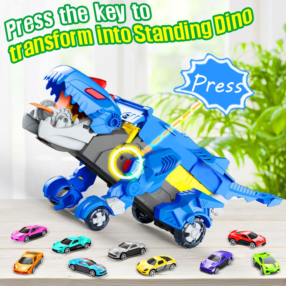 VESIHOLO dinosaur truck with carry handle for portable play