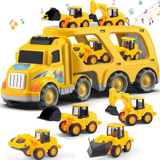 Veslier main construction truck toy for imaginative play and engineering ideas.