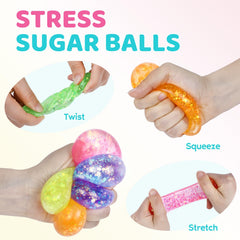 VESPRO hand-therapy sensory squishy closeup showing soft gel texture