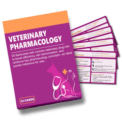Vet Tech Flashcards front cover, portable study tool for on-the-go review.