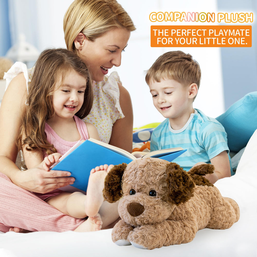 VETENSO gift-ready plush dog with soft coat and calm feel.