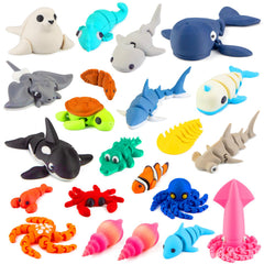VGBEP sea animals whales figure for desk decor and quiet play.