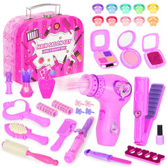 VGOFUN hair salon toy storage case keeps tools organized for playtime