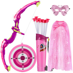 VGOFUN kids bow and LED light-up feature for bright night-time archery play outdoors