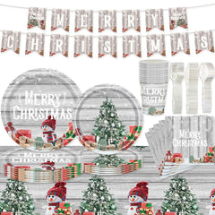 VHUWE Christmas 7-inch plates for festive dining and quick cleanup.