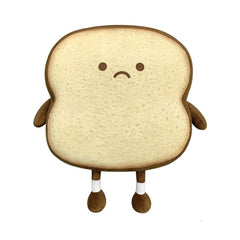 VHYHCY Toast Bread Pillow with a smile face offering cozy comfort on the sofa