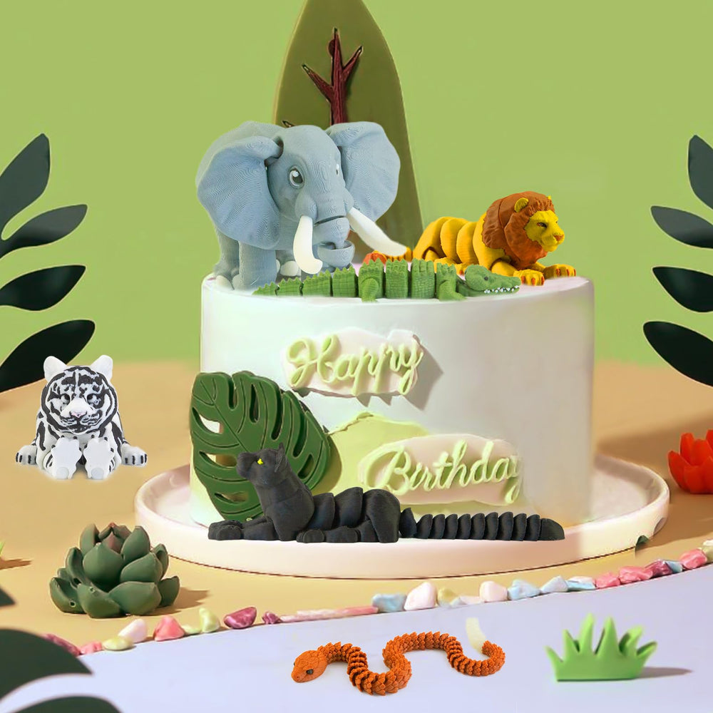 Viabty safari elephant figure for creative roleplay and fine motor skills