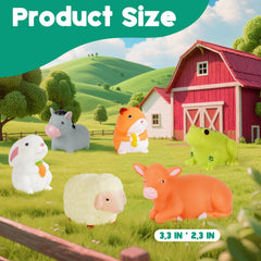 VIBOYLAR gift-ready packaging for farm animal bath toys