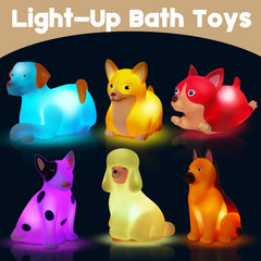 VIBOYLAR color-changing bath toys glow when in water for playful discovery