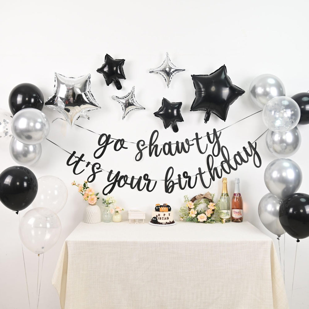 Vibzox 12in silver confetti balloons for festive accents