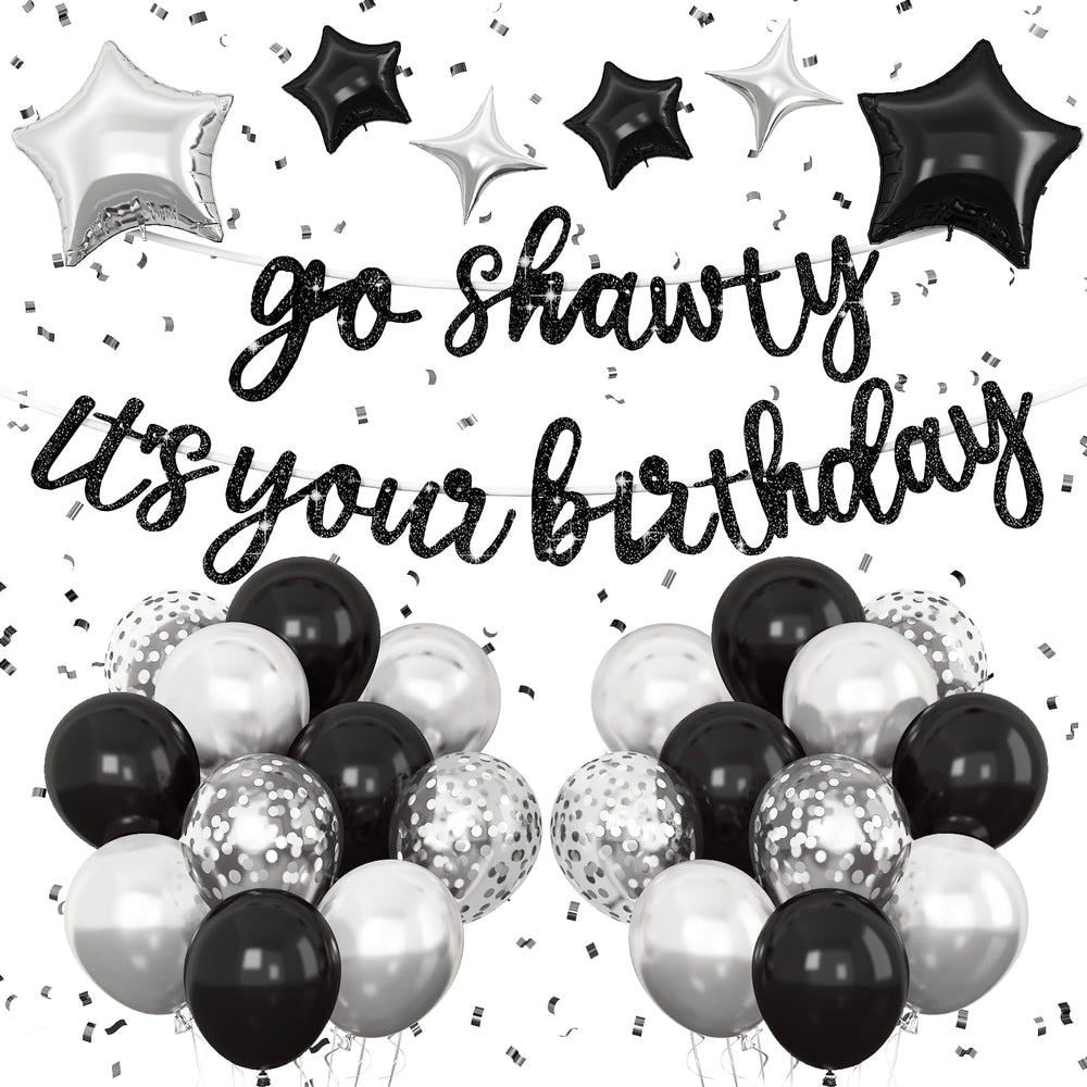 Vibzox Go Shawty banner for bold hip hop birthday backdrop