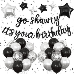 Vibzox Go Shawty banner for bold hip hop birthday backdrop