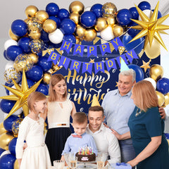 Vicduotex blue-backdrop 59x39 elevates party photos and setup.
