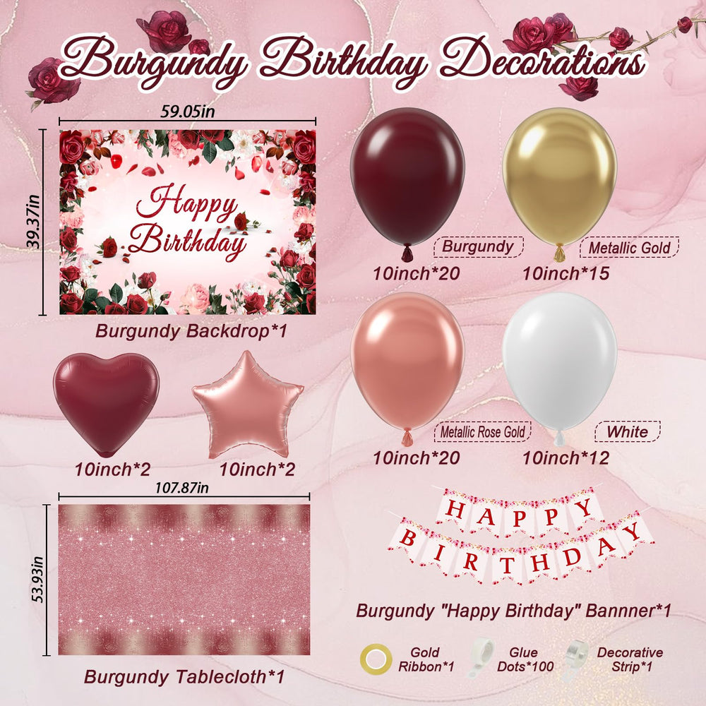 Vicduotex metallic gold 10 inch balloons add shimmering accents.