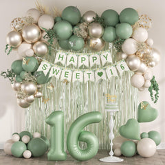 Vicduotex sage-green balloons 10inch add cohesive color to your party décor.