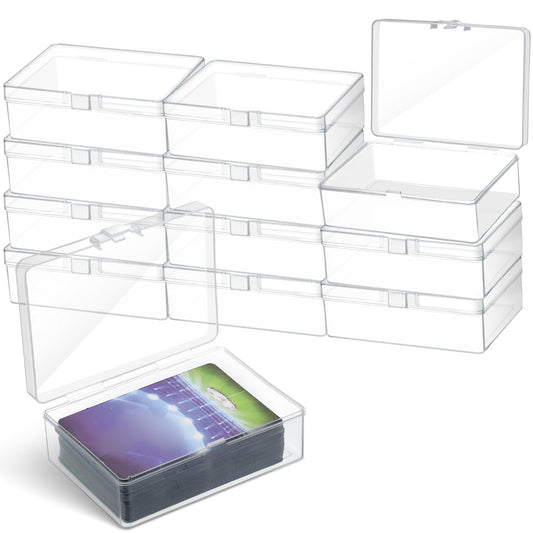 Vicenpal clear card box with snap lid protecting MTG cards from dust and damage