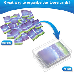 Vicenpal durable thick plastic card box shields cards from drops