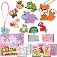 Vicentorra Shrink Fun forest animal shrinks for easy, mess-free crafting