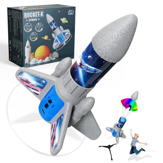 VICHTOP Rocket Launcher in box, ready for outdoor play and imagination