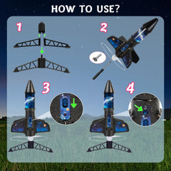 VICHTOP Rocket Launcher rechargeable battery powers multiple outdoor sessions.