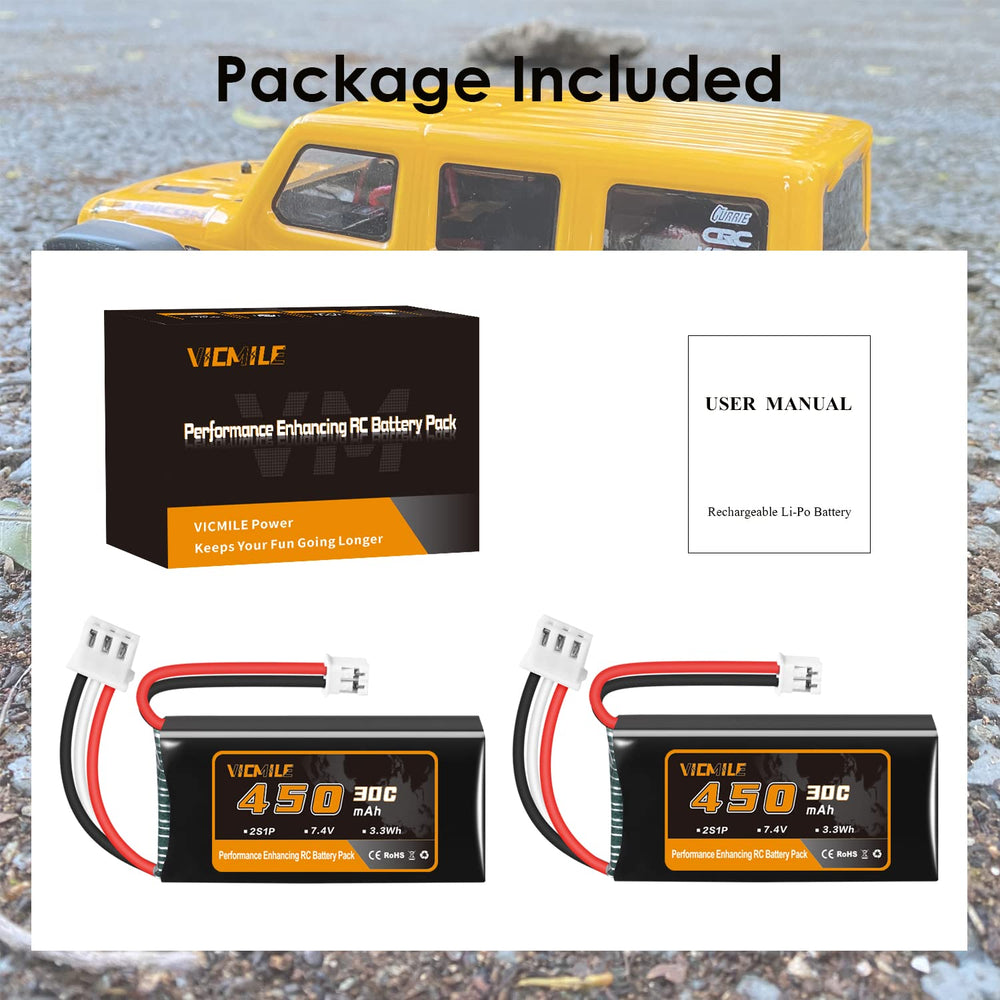 VICMILE boxed set includes batteries, charger, manual, and gift-ready packaging.