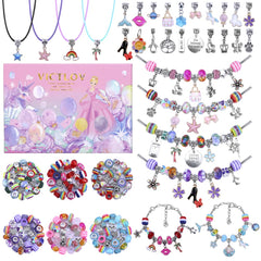 VICTLOV unicorn charms kit boosts creativity for young jewelry makers.