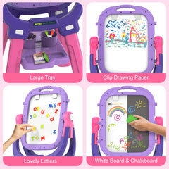 Victostar easel includes a complete drawing tools set for creative practice.